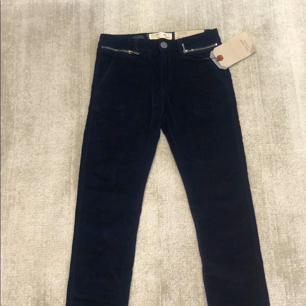 Zara Girls size 7 slim blue pants